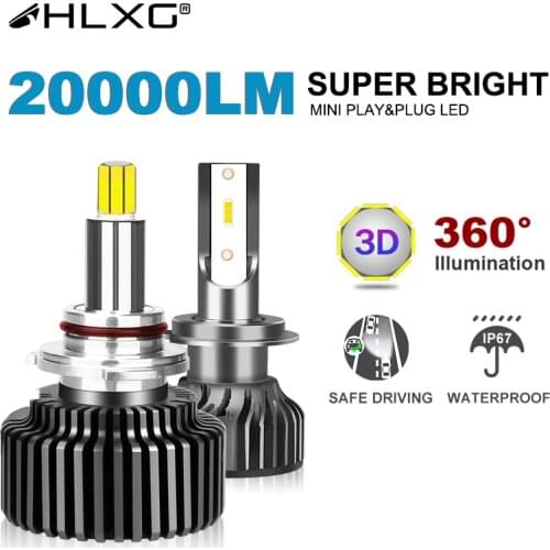 H7 LED Bulbs H4 LED Bulbs H11 LED Car Light 12V 9005 9006 LED H8 H9 6000k Phares Auto 4300K 5000K 8000K 20000LM from France HLXG
