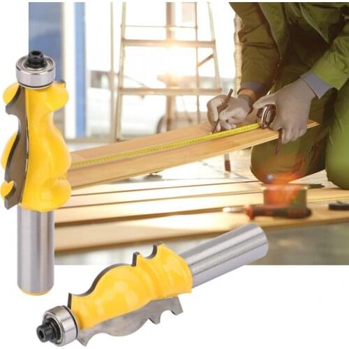 1/2 Inch Fishtail Handrail Router Bit + Fish Type Handrail Router Bit Woodworking Milling Cutter Tool