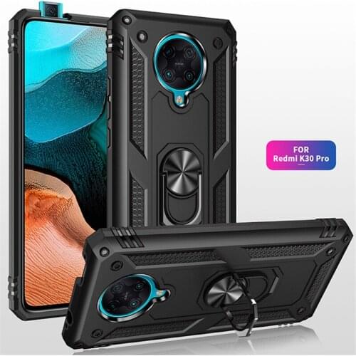 For Xiaomi Poco F2 Pro Case Magnet Car Ring Stand Holder Cover for Xiomi Redmi K30 Pro Poco F2 Pro Shockproof Funda Coque Capa