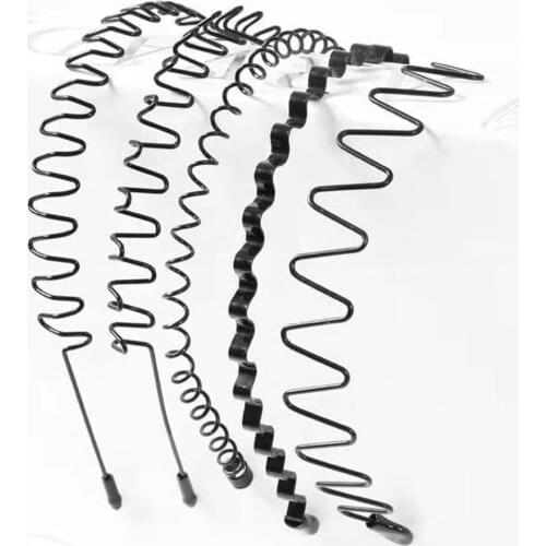 Men Fashion Stylish Metal Wavy Headband Hairpins Headwear Hair Hoop Accessory