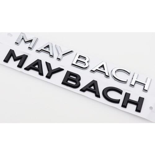1pcs MAYBACH ABS Car logo waist line badge sticker Fender side Rear Bumper tail door trunk sticker car rear Emblem Accessories