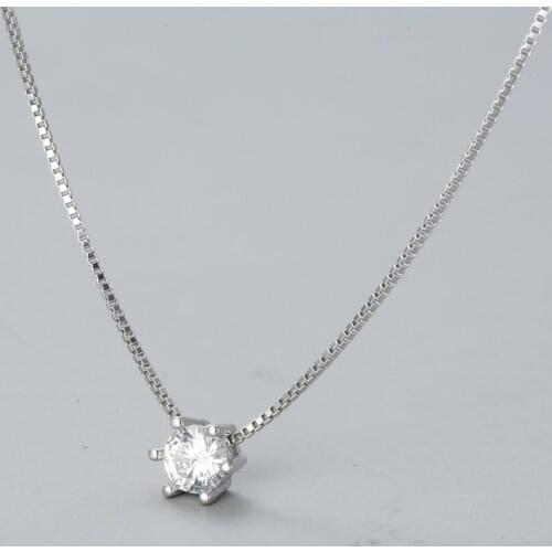 REETI New Arrivals real 925 Sterling Silver Crystal Necklaces Pendant Hot Sale Pure Silver Jewelry for Women