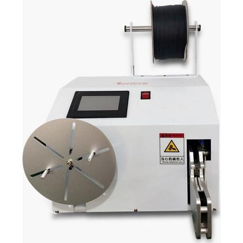 Semi-automatic wire winding and binding machine Data wire winding and binding all-in-one machine Touch screen button board round