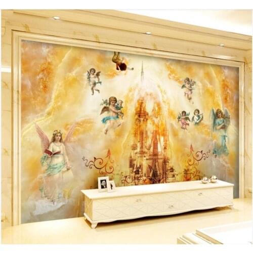Custom photo 3d wallpaper European epic bible virgin angel background decor living room 3d wall murals wallpaper for walls 3 d