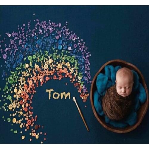 Newborn Photography Props Tiny Baby Girl Boy Photo Shoot Color Resin Buttons Backdrop Props Infant bebe fotografia Accessories