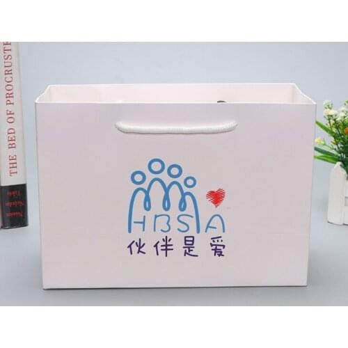 UV Protected Luxury Custom Printed Laminated Shopping Gift Packaging Paper Bag Custom Tote Bag With logo --XP2003