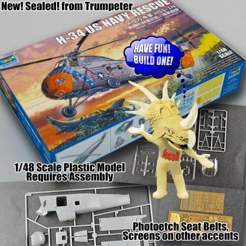 Trumpeter 02882 - 1:48 H-34 US Navy Rescue - Re-Edition# - New model kit