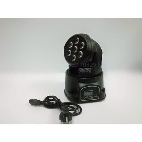 2pcs/lot 7*10W/7*15W RGBW 4-in-1 LED 360 degree Moving Rotating wash light led stage lighting for DJ club spotlight