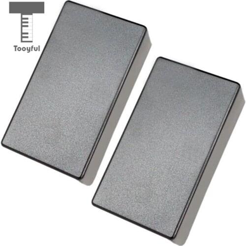 Tooyful 2 Pcs Plastic Sealed Closed Double Coil Guitar Humbucker Pickup Covers No Hole for Electric Guitar Musical Part Decor