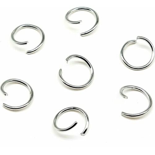 400pcs 4/5/6/7/8/10mm Metal DIY Jewelry Findings Open Single Loops Jump Rings & Split Ring For Jewelry Making