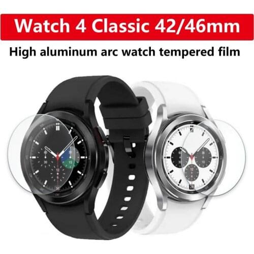 Tempered Glass Protective Film Protection For Samsung Galaxy Watch 4 Classic 42mm 46mm Watch4 40mm 44mm Screen Protector Cover