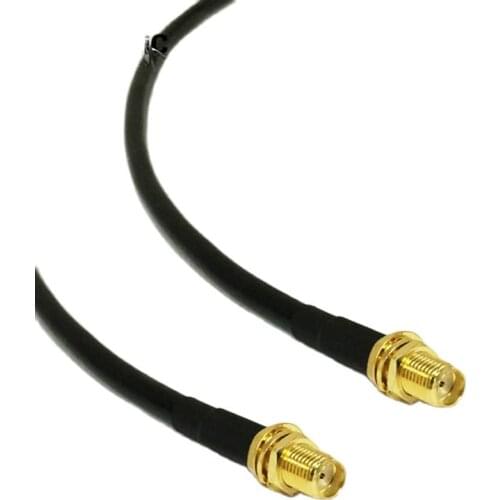 1PC New SMA Female Jack To SMA Female Jack Connector RG58 Cable Pigtail 50CM 20" Adapter Modem Extension Cable
