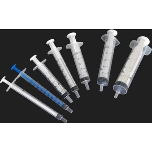 10pcs 1ml 2.5ml 3ml 5ml Syringe Plastic Sterile Syringe Without Needle For Dispensing Adhesives