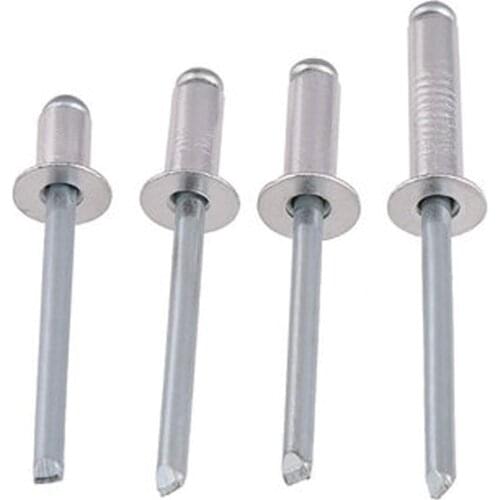 10pcs M3 M3.2 Countersunk aluminum Blind rivet Decorating nail Flat aluminums rivets 6mm Cap diameter 5mm-12mm Length