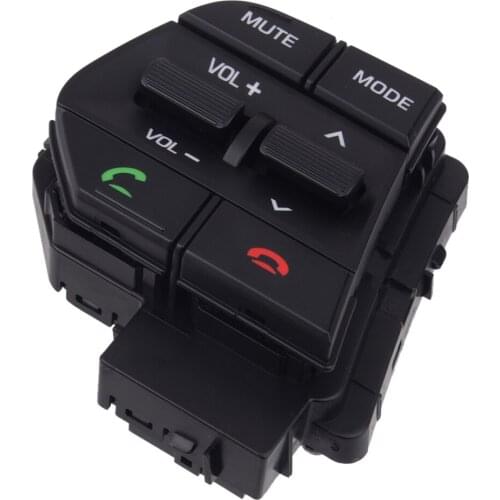 6 Pins Car Left Steering Wheel Switch Volume Control Black Fit for Hyundai Sonata 96700-C1030 2015 2016