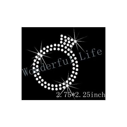 Free shipping hot fix rhinestonemotif transfer design A grade Diamond Ring Rhinestone transfer