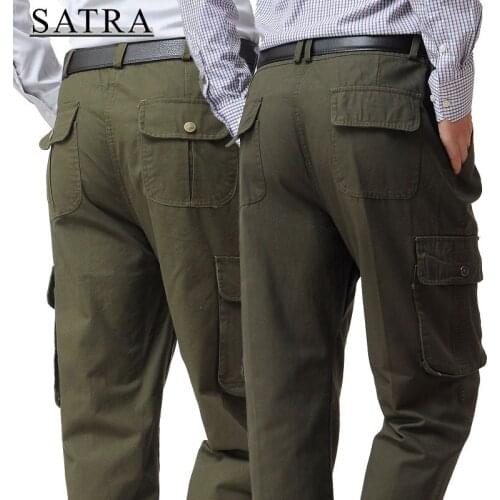 Satra 2021 New Arrival Four Seasons Cargo Pants Men Jogger Overalls Outdoor Tactical Pants,Overalls Fashion 100% Cotton Trousers