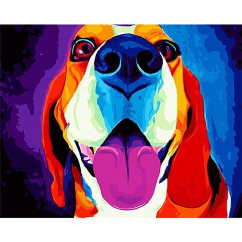 CraftArtGo Painting By Numbers Animal painting On Canvas HandPainted Gift Picture By Number Waterfall Kits Home Decoration