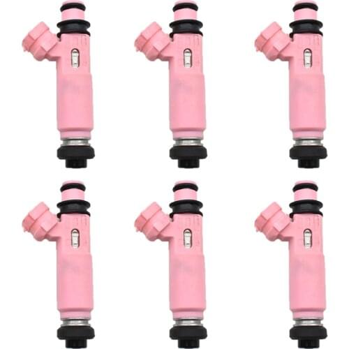 6pcs Fuel Injector Nozzle For 2002-2008 Toyota Lexus RX300 RX330 RX350 OEM:23250-20030 23209-20030 2325020030 2320920030