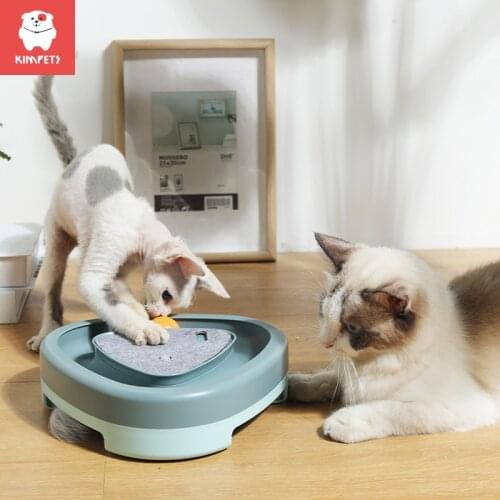 KIMPETS Cat Toy Electric Smart Magic Turntable Funny Cat Artifact Self-hey Bite-resistant Cat Supplies Kitty Kitten