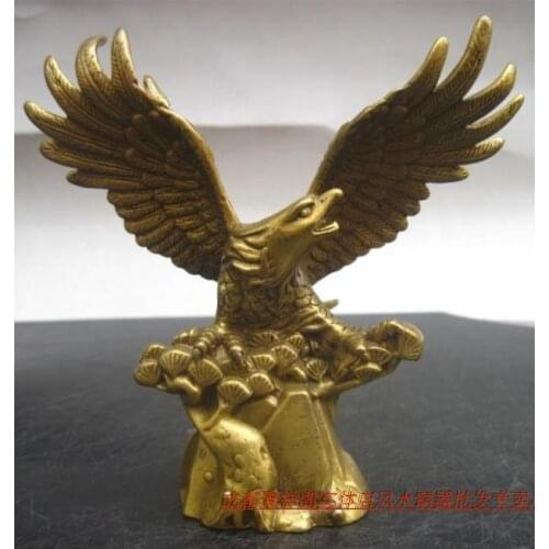 Copper Eagle Eagle realize the ambition A great hawk spreads its wings business gifts office decoration decorationroom Art