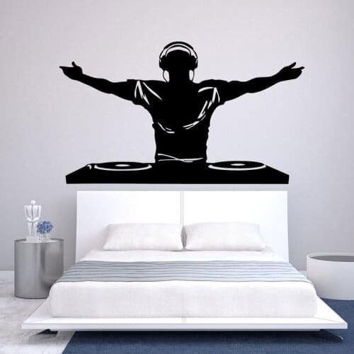 Music wall stickers DJ enjoy music decals trend fashion home wall stickers home decoration for music lovers yy07