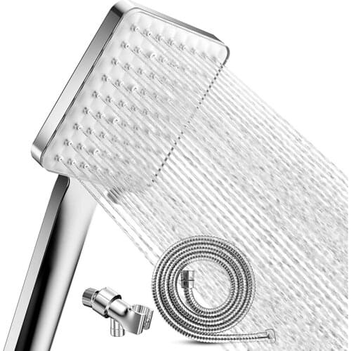 High Pressure Shower Head with Handheld, Handheld Shower Head Set with 6 Spray Modes, with Hose, Shower Bracket