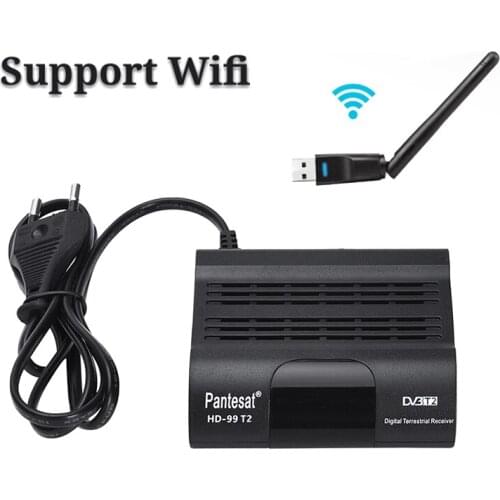 New DVB T2/DVB-C Digital 1080P TV Tuner H.265 TV Receptor Full HD DVBT2 Set-top Box Wifi Receiver With Remote Controller DVB-T