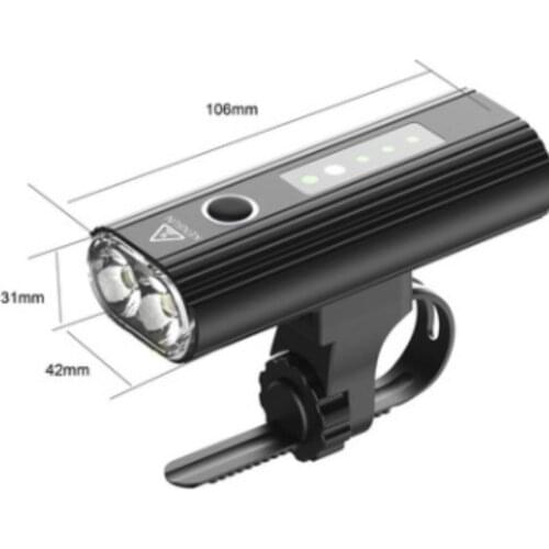 New bicycle headlamp USB charging strong light waterproof LED Bicycle headlamp night riding lamp