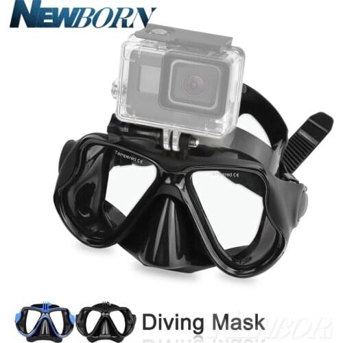 For Gopro diving glasses Super-Soft Silicon Edge Diving goggles eyewear For Gopro SJCAM SJ4000 DJI Sports camera