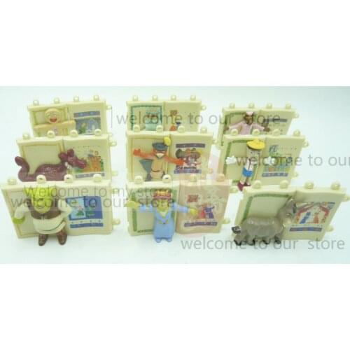 Pvc figure Sh rrekFi oonaScorpionRe d Dra gon Pi no cchio and other 9 pcs/set