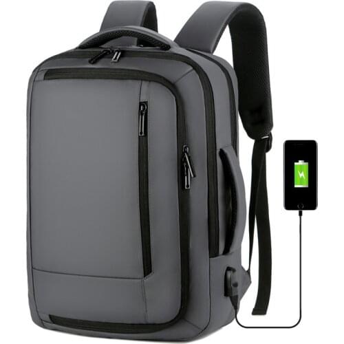 Charging Waterproof Business Travel USB bag Multifunction Anti-theft 14 15.6" inch Laptop Backpack Boys School bags Backpacks
