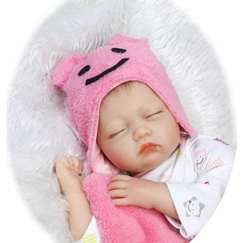 Bebes reborn silicone baby newborn dolls toys 22inch 55cm real alive sleeping babies girl doll boneca reborn