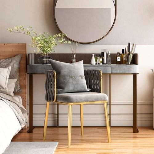 Nordic minimalist makeup chair net red light luxury dressing table casual sofa chair designer minimalist backrest home dining