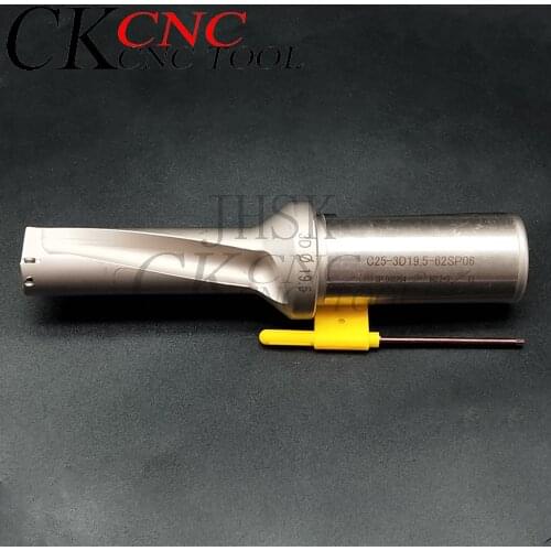SP series U drill 19.5mm 3D Shank diameter C25mm U Drill fast drill Indexable drilling for SPMG060204 blade Machinery Lathes CNC