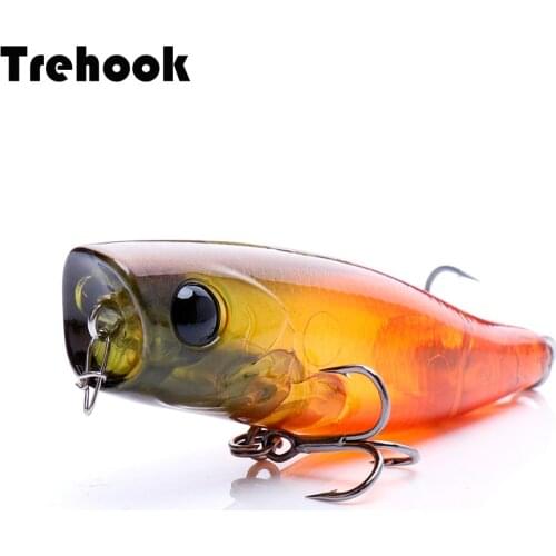 TREHOOK 4.8g 5cm Popper Pencil Lure Two-In-One Fishing Lure Hard Baits Topwater Crankbait Pike Fishing Accessories Poppers Bait