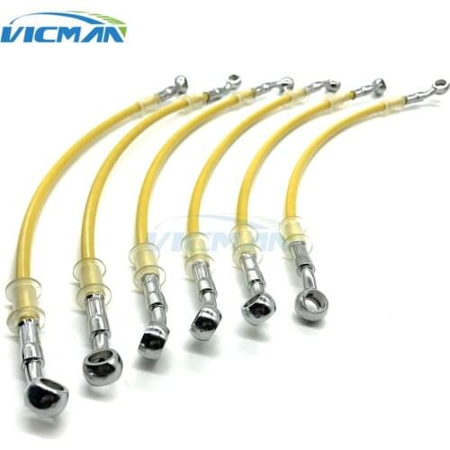 28°-28° Universal Motorcycle Oil Hose line Dirt Bike Braided Steel Hydraulic Reinforce Brake Cable Clutch Pipe 400 To 1500mm