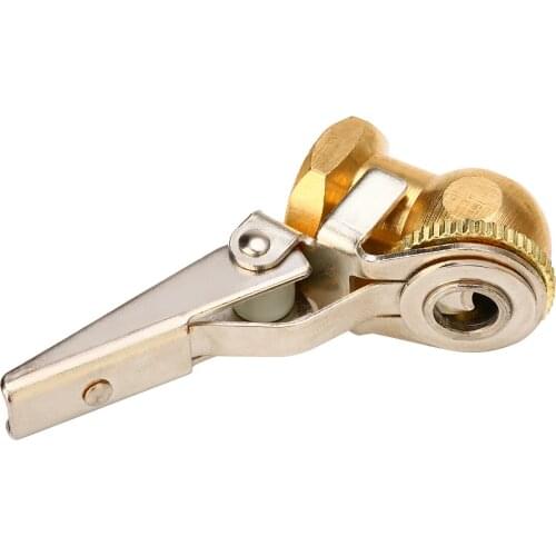 Universal 1/4" NPT Clip-On Ball Foot Auto Car Air Chuck Tire Tyre Inflator Fitting Kit 6x3cm/ 2.36x1.18inch