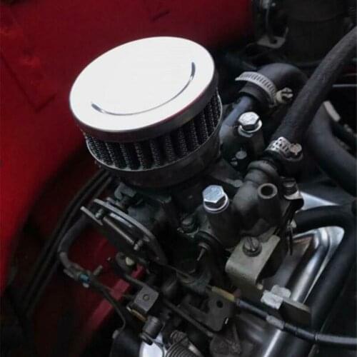 Universal Motorcycle Air Filter Motor Car Motorbike Scooter Stainless Steel Air Intake Filter For All 48mm-52mm Size Vehicles