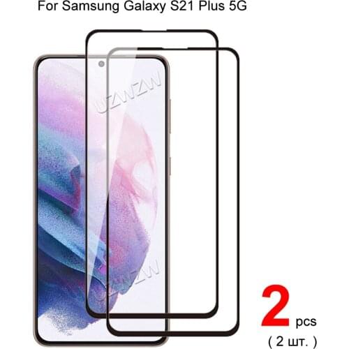 For Samsung Galaxy S21 Plus 5G ( S21+ ) Full Coverage Tempered Glass Phone Screen Protector Protective Guard Film