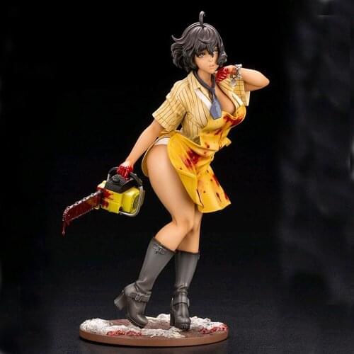 Hot Sale Sexy Girl Bishoujo Classic Terror Film Movie Statue Chainsaw Massacre Leatherface Figure Model Gift