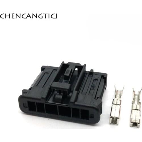 2 Sets 6 Pin Way Auto Eelectrical Connector Plug Cable Wire Harness Socket For Molex HD2MX1.2FB-02 HDC6MX05F 98821-1061