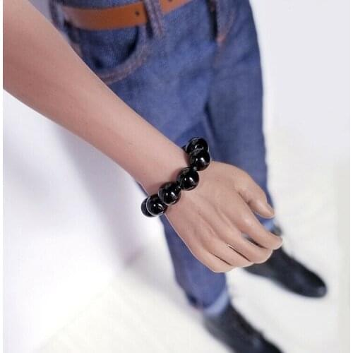 1PC 1/6 Scale Black Bracelet Model For 12" Male Figure Body Doll