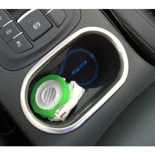 1PC ABS cup ring cup decorative frame sticker FOR MG GS 2015