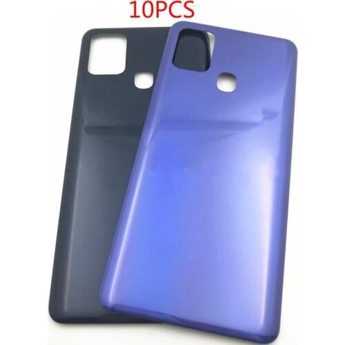 10Pcs/lot New Back Cover For Samsung Galaxy A21S A217 Original Phone Panel Housing Frame Case Rear Battery Door With Adhesive