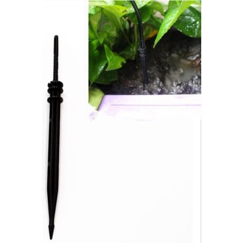 50pcs Black Straight Arrow Dripper Connect 3/5mm Hose Micro Drip Irrigation Fittings Drops of Arrows Potted Plant Watering Tools