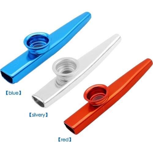 Metal Kazoo Lightweight Portable For Beginner Flute Instrument Music Lovers Woodwind Instrument Simple Design Lightweight
