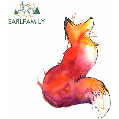 EARLFAMILY 13cm x 10.4cm for The Fox Vinyl Car Stickers Scratch-proof DIY Windshield Creative Window Snowboard Trunk VAN Decal