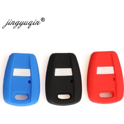 Jingyuqin 30pcs/lot Car Styling Remote Key Case 1 Button For Fiat Punto Doblo Bravo Transponder Silicone Auto Key Cover