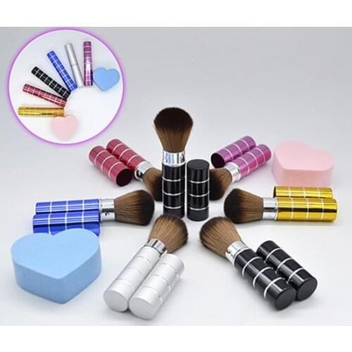 Face Brush Make Up Cosmetic Tools Blush Brush for Women Cheek Adjustable Portable Retractable Makeup Brushes Powder Foundation